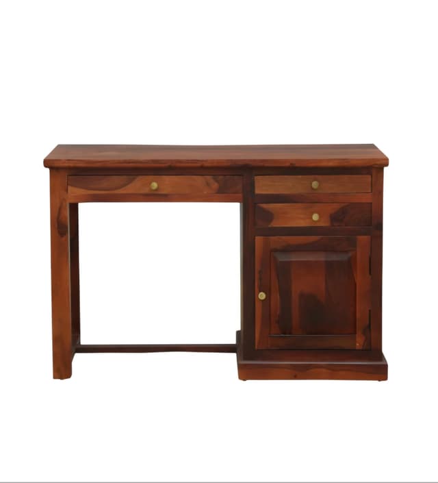 Study Table In Sheesham Wood With Storage  Study Table In Sheesham Wood With Storage